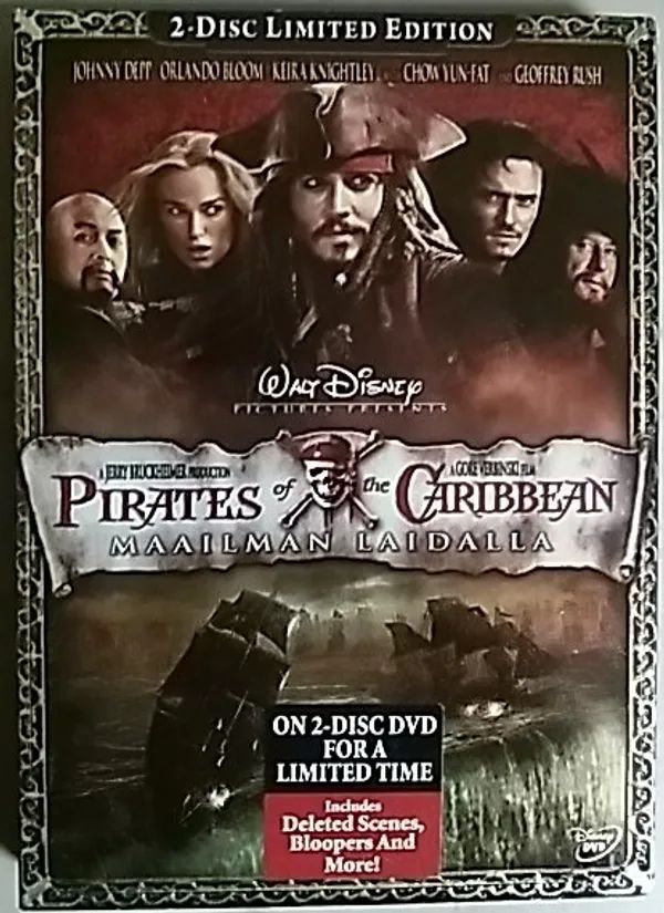  Pirates of the Caribbean: At World's End (Two-Disc Limited  Edition) : Johnny Depp, Orlando Bloom, Keira Knightley, Geoffrey Rush,  Jonathan Pryce, Bill Nighy, Gore Verbinski: Movies & TV