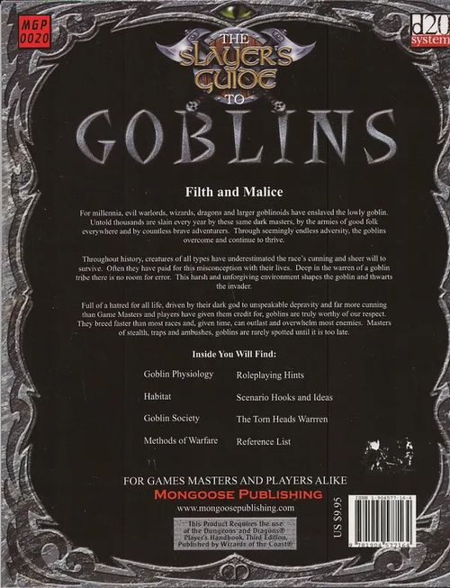 D20 systems The Slayers guide to Goblins | Antikvaari Kirja- ja Lehtilinna / Raimo Kreivi | Osta Antikvaarista - Kirjakauppa verkossa