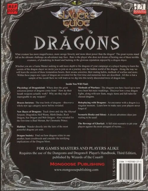 D20 systems The Slayers guide to Dragons | Antikvaari Kirja- ja Lehtilinna / Raimo Kreivi | Osta Antikvaarista - Kirjakauppa verkossa