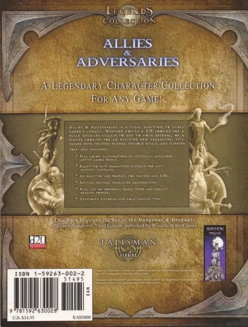 D20 system Legends Collection Allies & Adversaries | Antikvaari Kirja- ja Lehtilinna / Raimo Kreivi | Osta Antikvaarista - Kirjakauppa verkossa