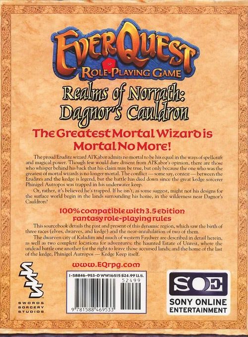 Everquest role-playing game:Realms of Norrath Dagnors Cauldron | Antikvaari Kirja- ja Lehtilinna / Raimo Kreivi | Osta Antikvaarista - Kirjakauppa verkossa