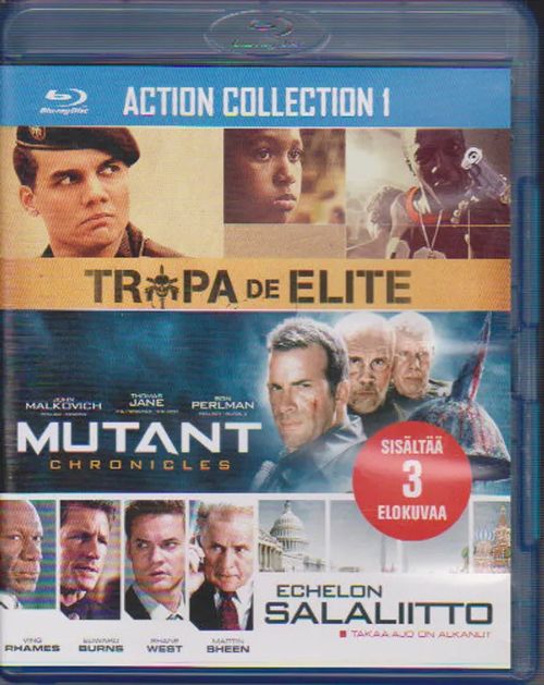 Action Collection 1: Tropa de Elite, Mutant Chronicles, Echelon Salaliitto | Antikvaari Kirja- ja Lehtilinna / Raimo Kreivi | Osta Antikvaarista - Kirjakauppa verkossa