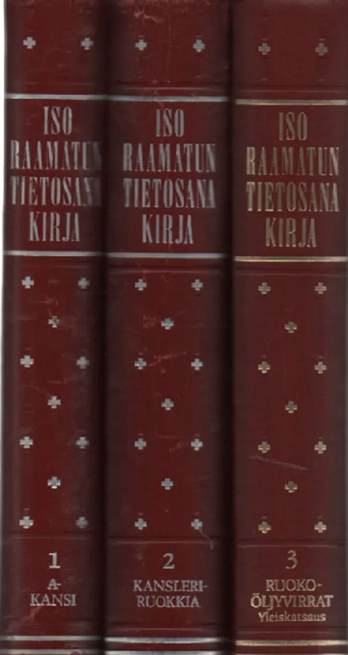 Iso Raamatun tietosanakirja 1-3 | Antikvaari Kirja- ja Lehtilinna / Raimo Kreivi | Osta Antikvaarista - Kirjakauppa verkossa