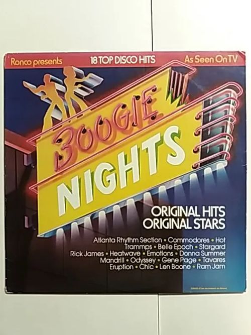 Boogie Nights - 18 Top Disco Hits | Antikvaari Kirja- ja Lehtilinna / Raimo Kreivi | Osta Antikvaarista - Kirjakauppa verkossa