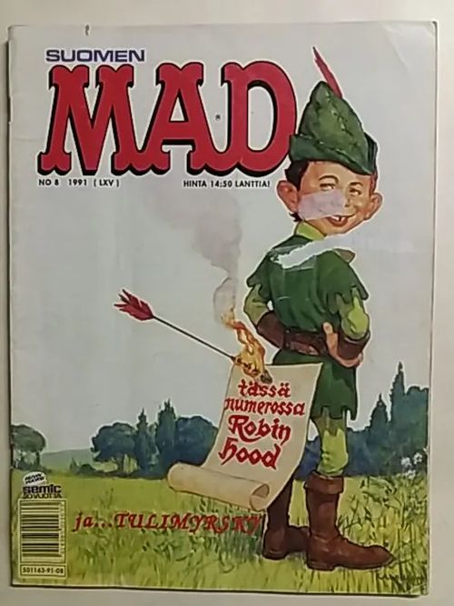 Suomen Mad 1991-08 | Antikvaari Kirja- ja Lehtilinna / Raimo Kreivi | Osta Antikvaarista - Kirjakauppa verkossa