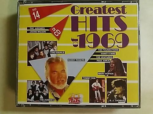 Greatest Hits of 1969 (2CD) - mm. The Zombies, Paul Anka, The Ventures, Kenny Rogers, Jackie Wilson jne... | Antikvaari Kirja- ja Lehtilinna / Raimo Kreivi | Osta Antikvaarista - Kirjakauppa verkossa