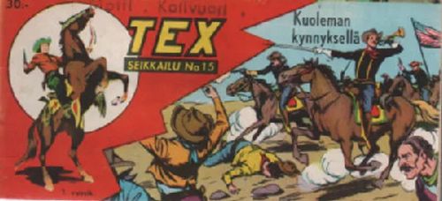 Tex 1959-15 - Kuoleman kynnyksellä | Antikvaari Kirja- ja Lehtilinna / Raimo Kreivi | Osta Antikvaarista - Kirjakauppa verkossa