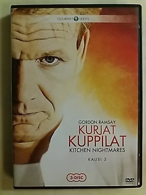 Kurjat Kuppilat - Kitchen Nightmares ( Kausi 2, 3 Disc. ) - pääosissa Gordon Ramsay. Koko toinen tuotantokausi! | Antikvaari Kirja- ja Lehtilinna / Raimo Kreivi | Osta Antikvaarista - Kirjakauppa verkossa