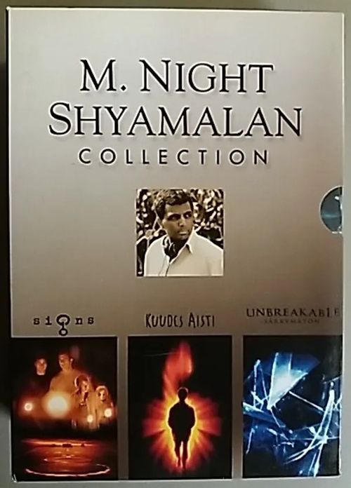 M. Night Shyamalan Collection - Signs, Kuudes aisti, Unbreakble-särkymätön. - 3DVD Boksi | Antikvaari Kirja- ja Lehtilinna / Raimo Kreivi | Osta Antikvaarista - Kirjakauppa verkossa