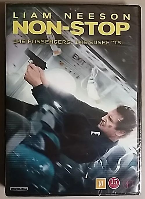 Non-Stop (UUSI, avaamaton) - Toiminta vuodelta 2014 ohjaus Jaume Collet-Serra pääosissa Liam Neeson ja Julianne Moore. | Antikvaari Kirja- ja Lehtilinna / Raimo Kreivi | Osta Antikvaarista - Kirjakauppa verkossa