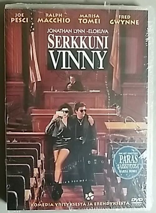 Serkkuni Vinny (UUSI, avaamaton) - Komedia vuodelta 1992 ohjaus Jonathan Lynn pääosissa Joe Pesci, Tomei Marisa ja Ralph Macchio. | Antikvaari Kirja- ja Lehtilinna / Raimo Kreivi | Osta Antikvaarista - Kirjakauppa verkossa