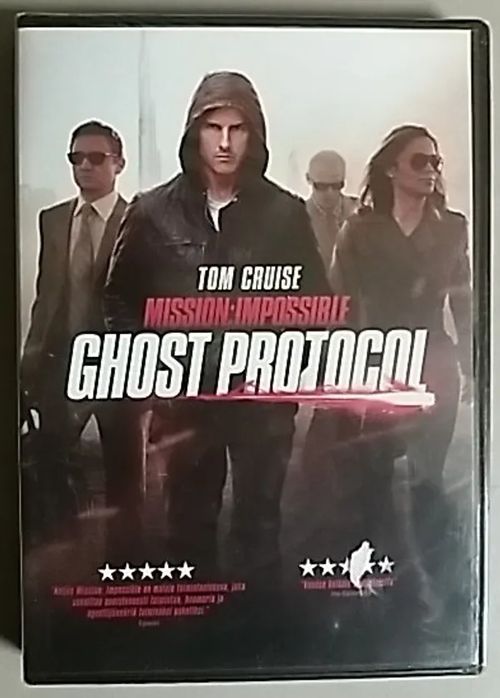 Mission:Impossible - Ghost Protocol (UUSI, avaamaton)! - Toiminta vuodelta 2011 ohjaus Brad Bird pääosissa Tom Cruise, Simon Pegg, Michael Nyqvist, Samuli Edelmann ja Jeremy Renner. | Antikvaari Kirja- ja Lehtilinna / Raimo Kreivi | Osta Antikvaarista - Kirjakauppa verkossa