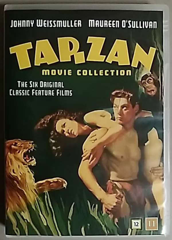 Tarzan - Movie Collection - The Six Original Classic Feature Films (3DISC.) - Toiminta vuodelta 1934 ohjaus Cedric Gibbons pääosissa Johnny Weissmuller ja Maureen O'Sullivan. | Antikvaari Kirja- ja Lehtilinna / Raimo Kreivi | Osta Antikvaarista - Kirjakauppa verkossa