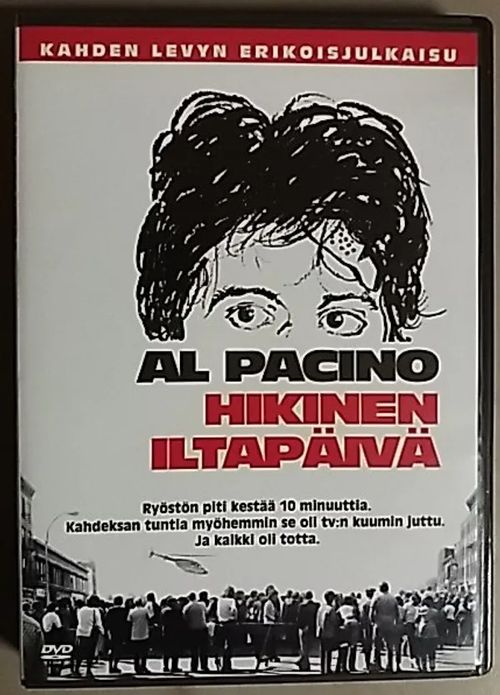 Hikinen iltapäivä - Dog Day Afternoon (2DVD) - Kahden levyn erikoisjulkaisu - Trilleri vuodelta 1975 ohjaus Sidney Lumet pääosissa Al Pacino ja Charles Durning. | Antikvaari Kirja- ja Lehtilinna / Raimo Kreivi | Osta Antikvaarista - Kirjakauppa verkossa