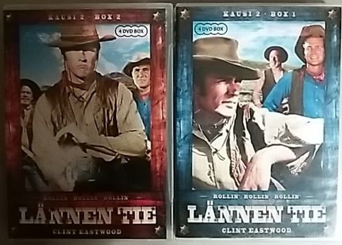 Lännen tie - Rawhide (Koko kausi 2- Box 1-2) - 8 Disc - Pääosissa Clint Eastwood - Eric Fleming. Clint Eastwoodin läpimurtorooli! | Antikvaari Kirja- ja Lehtilinna / Raimo Kreivi | Osta Antikvaarista - Kirjakauppa verkossa