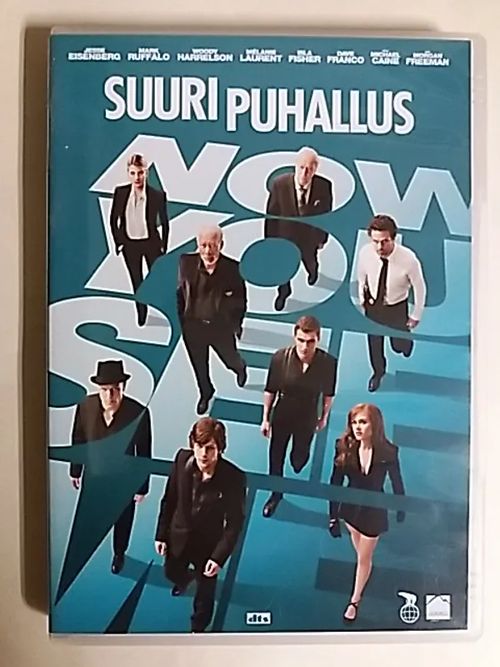 Suuri puhallus - Trilleri vuodelta 2013 ohjaus Louis Leterrier pääosissa Isla Fisher - Mark Ruffalo - Woody Harrelson - Michael Caine ja Morgan Freeman. | Antikvaari Kirja- ja Lehtilinna / Raimo Kreivi | Osta Antikvaarista - Kirjakauppa verkossa