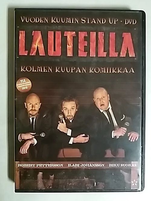 Lauteilla - Kolmen kuupan komiikkaa - Ilari Johansson - Robert Pettersson - Riku Suokas | Antikvaari Kirja- ja Lehtilinna / Raimo Kreivi | Osta Antikvaarista - Kirjakauppa verkossa