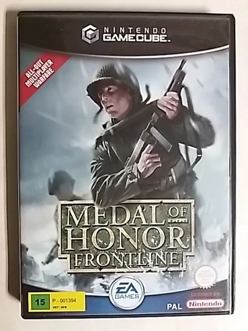 Nintendo GC - Medal of Honor - Frontline - Nintendo | Antikvaari Kirja- ja Lehtilinna / Raimo Kreivi | Osta Antikvaarista - Kirjakauppa verkossa