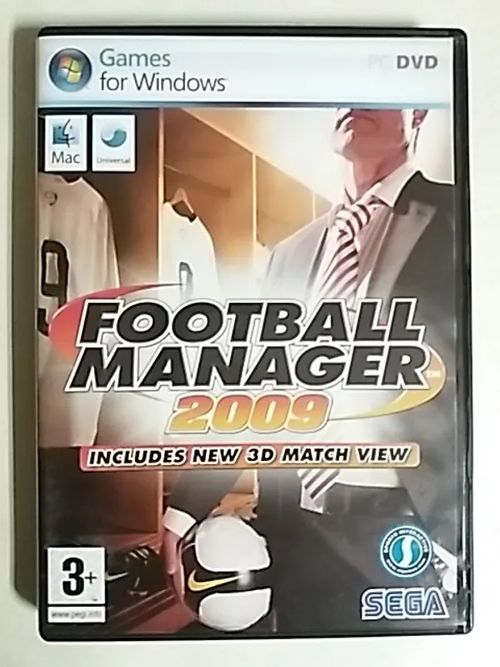 PC DVD - Football Manager 2009 - Includes New 3D Match View - Sega | Antikvaari Kirja- ja Lehtilinna / Raimo Kreivi | Osta Antikvaarista - Kirjakauppa verkossa