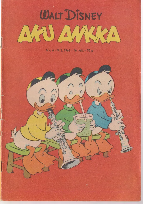 Aku Ankka 6/1966 | Salpakirja Oy / Kirjaspotti | Osta Antikvaarista - Kirjakauppa verkossa