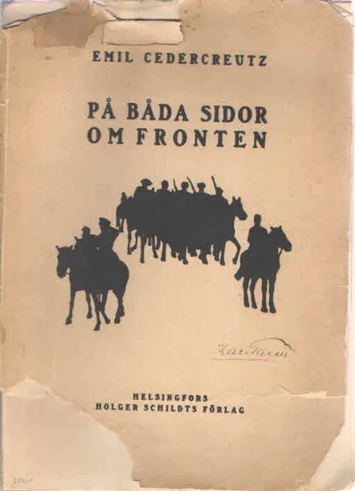 På boda sidor om fronten med silhuetter af författaren - Cedercreutz Emil | Antikvaarinen Kirjakauppa Kvariaatti | Osta Antikvaarista - Kirjakauppa verkossa