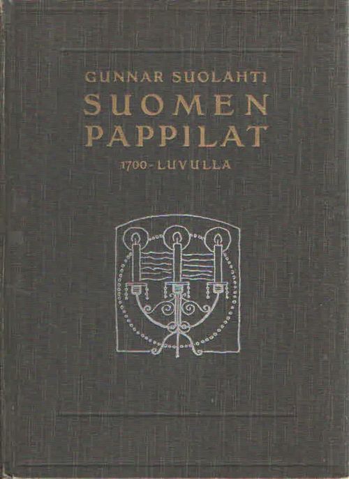 Suomen pappilat 1700-luvulla - Suolahti Gunnar | Antikvaarinen Kirjakauppa Kvariaatti | Osta Antikvaarista - Kirjakauppa verkossa