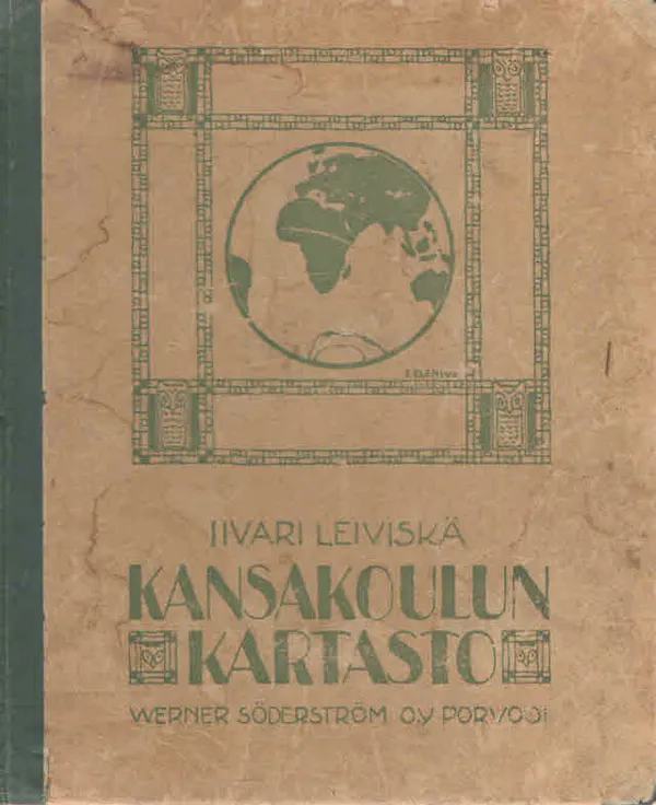 Kansakoulun kartasto - Leiviskä Iivari | Antikvaarinen Kirjakauppa Kvariaatti | Osta Antikvaarista - Kirjakauppa verkossa