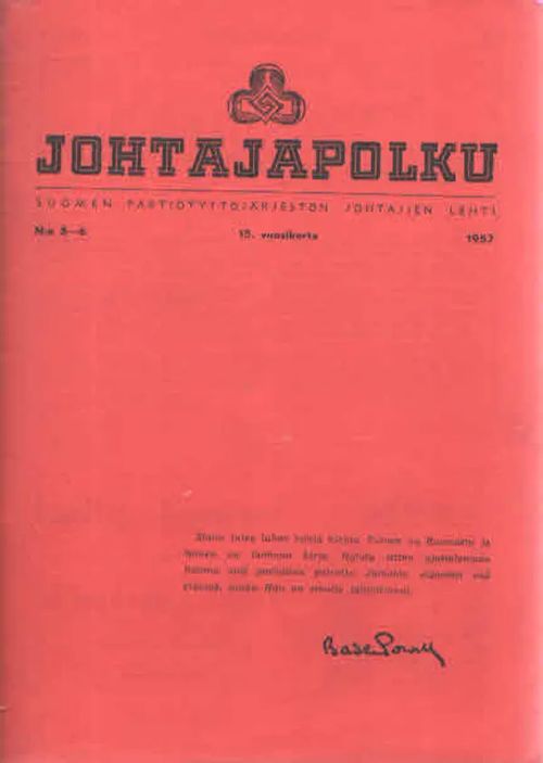 Johtajapolku 5-5 15. vuosikerta | Antikvaarinen Kirjakauppa Kvariaatti | Osta Antikvaarista - Kirjakauppa verkossa