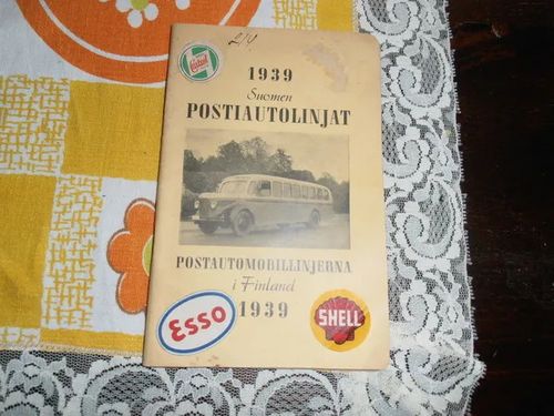Suomen postiautolinjat 1939 | Antikvariaatti Bookkolo | Osta Antikvaarista - Kirjakauppa verkossa