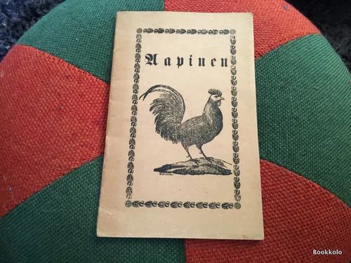 Aapinen 1891, näköispainos, painettu Turun Käsityöläismuseossa 1943 | Antikvariaatti Bookkolo | Osta Antikvaarista - Kirjakauppa verkossa