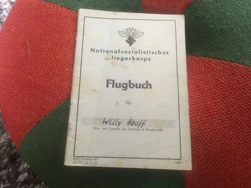 Flugbuch - Nationalsozialistiches liegekorps - Lentopäiväkirja | Antikvariaatti Bookkolo | Osta Antikvaarista - Kirjakauppa verkossa