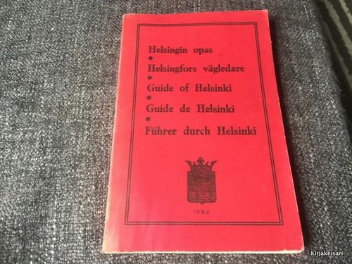 Helsingin opas 1934 | Antikvariaatti Bookkolo | Osta Antikvaarista - Kirjakauppa verkossa