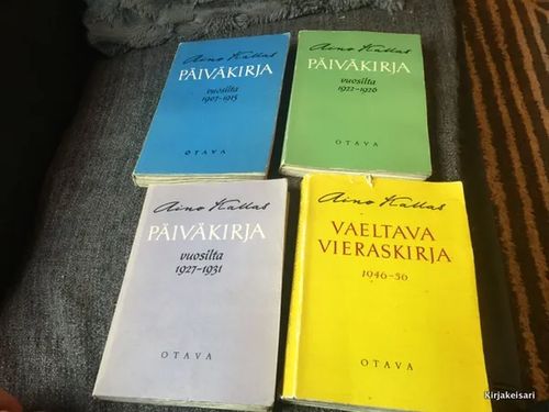 Elämäni päiväkirjat 1907-1915 ja 1922-1926 ja 1927-1931 ja Vaeltava vieraskirja 1946-1956 - Aino Kallas - Aino Kallas | Antikvariaatti Bookkolo | Osta Antikvaarista - Kirjakauppa verkossa