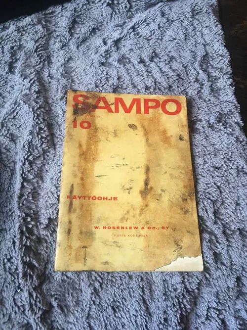 Sampo 10 ajopuimuri - Käyttöohje | Antikvariaatti Bookkolo | Osta Antikvaarista - Kirjakauppa verkossa