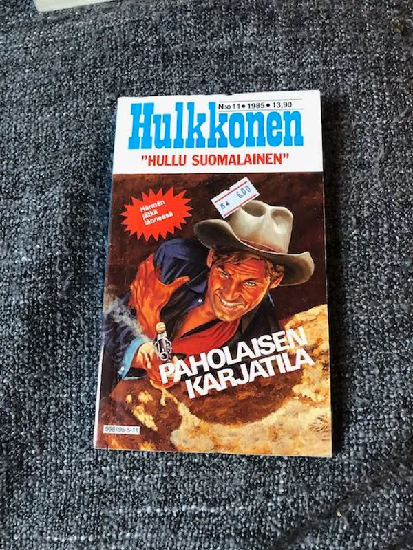 Hulkkonen "Hullu suomalainen" No 11 1985 | Antikvariaatti Bookkolo | Osta Antikvaarista - Kirjakauppa verkossa