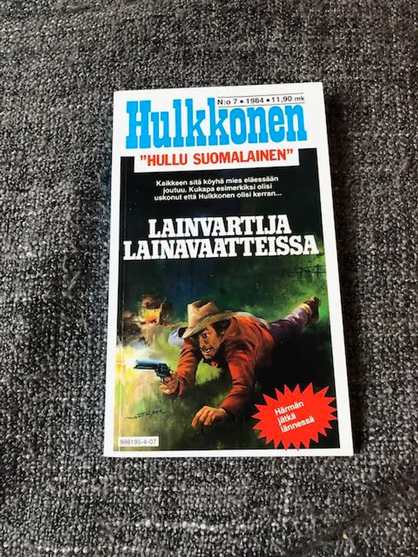 Hulkkonen "Hullu suomalainen" No 7 1984 | Antikvariaatti Bookkolo | Osta Antikvaarista - Kirjakauppa verkossa