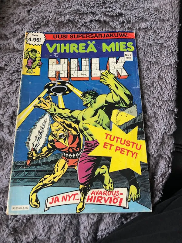 Hulk No 2 1981 | Antikvariaatti Bookkolo | Osta Antikvaarista - Kirjakauppa verkossa