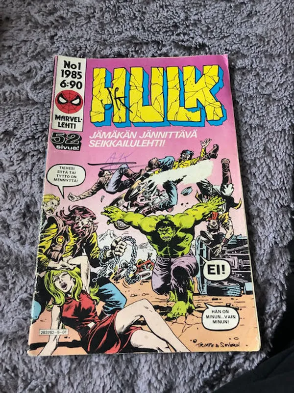 Hulk No 1 1985 | Antikvariaatti Bookkolo | Osta Antikvaarista - Kirjakauppa verkossa