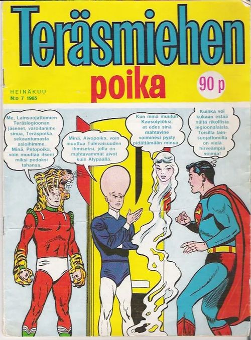 Teräsmiehen poika n:o 7/ 1965 | Karhulan osto- ja myyntiliike | Osta Antikvaarista - Kirjakauppa verkossa