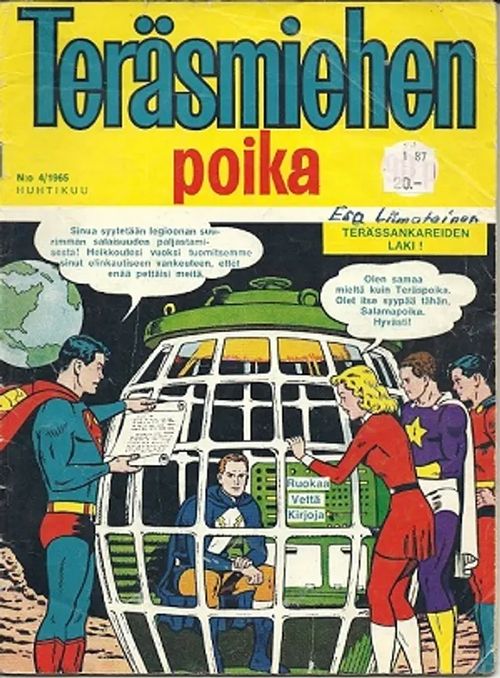 Teräsmiehen poika 4/1965 | Karhulan osto- ja myyntiliike | Osta Antikvaarista - Kirjakauppa verkossa