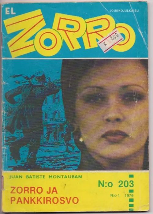El Zorro 203 - Zorro ja pankkirosvo | Karhulan osto- ja myyntiliike | Osta Antikvaarista - Kirjakauppa verkossa