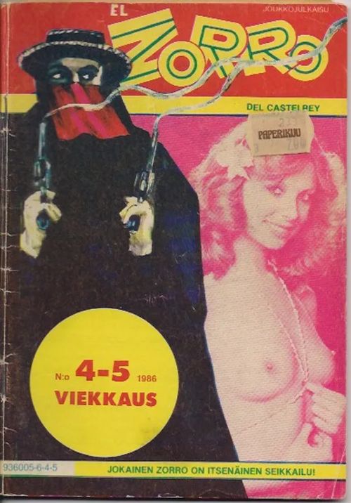 El Zorro 4-5/86 - Veikkaus | Karhulan osto- ja myyntiliike | Osta Antikvaarista - Kirjakauppa verkossa