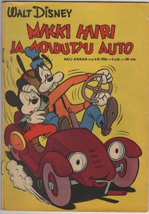 Aku Ankka 6B/1956 Mikki Hiiri ja noiduttu auto - Disney Walt | Karhulan osto- ja myyntiliike | Osta Antikvaarista - Kirjakauppa verkossa