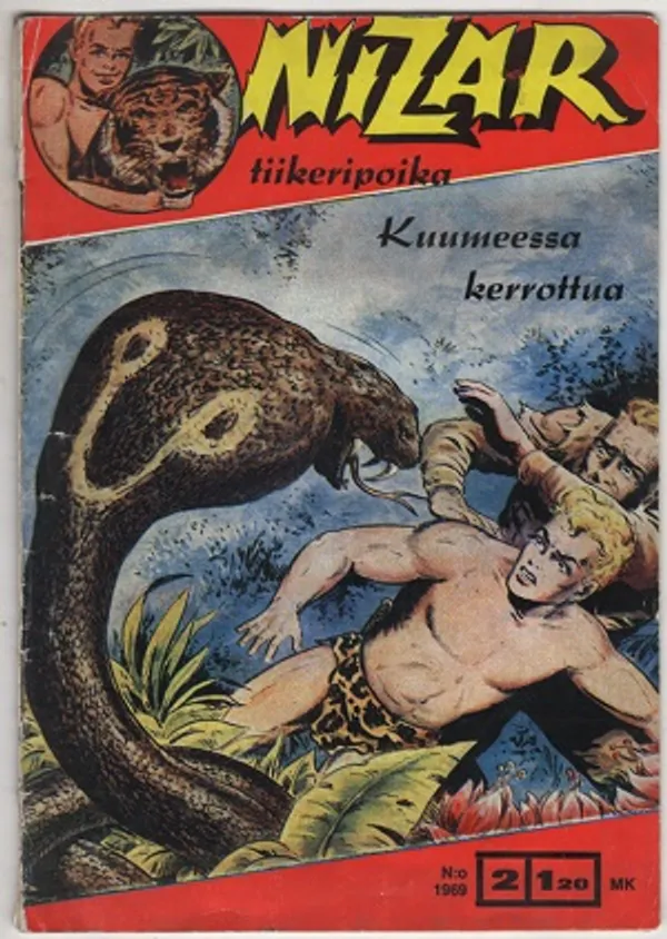 Nizar 2/1969 - tiikeripoika Kuumeessa kerrottua | Karhulan osto- ja myyntiliike | Osta Antikvaarista - Kirjakauppa verkossa