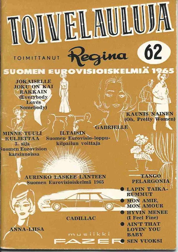 Toivelauluja 62 - Regina | Wanhat kirjat | Osta Antikvaarista - Kirjakauppa verkossa