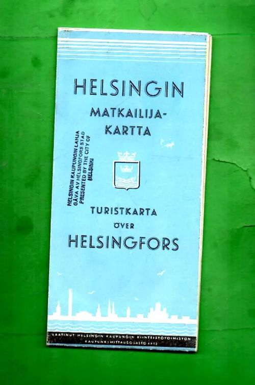 Helsingin matkailijakartta / Turistkarta över Helsingfors - Helsingin kaupungin kiinteistötoimiston kaupunkimittausosasto | Antikvariaatti Lukuhetki | Osta Antikvaarista - Kirjakauppa verkossa