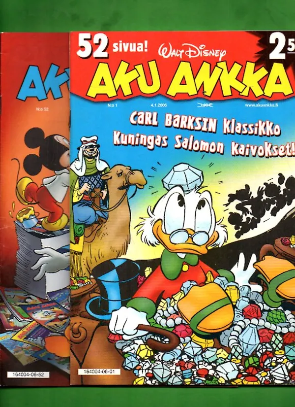 Aku Ankka -vuosikerta 2006 (1-52/06) - Useita tekijöitä | Antikvariaatti Lukuhetki | Osta Antikvaarista - Kirjakauppa verkossa