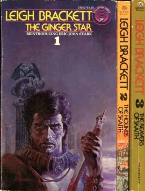 Stark 1-3 - The Ginger Star, The Hounds of Skaith & The Reavers of Skaith - Brackett Leigh | Antikvariaatti Lukuhetki | Osta Antikvaarista - Kirjakauppa verkossa