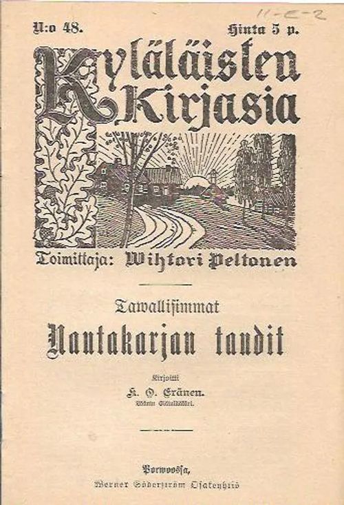 Tawallisimmat nautakarjan taudit (Kyläläisten kirjasia N:o 48) - Peltonen Wihtori (toim.) | Antikvariaatti Vihreä Planeetta | Osta Antikvaarista - Kirjakauppa verkossa