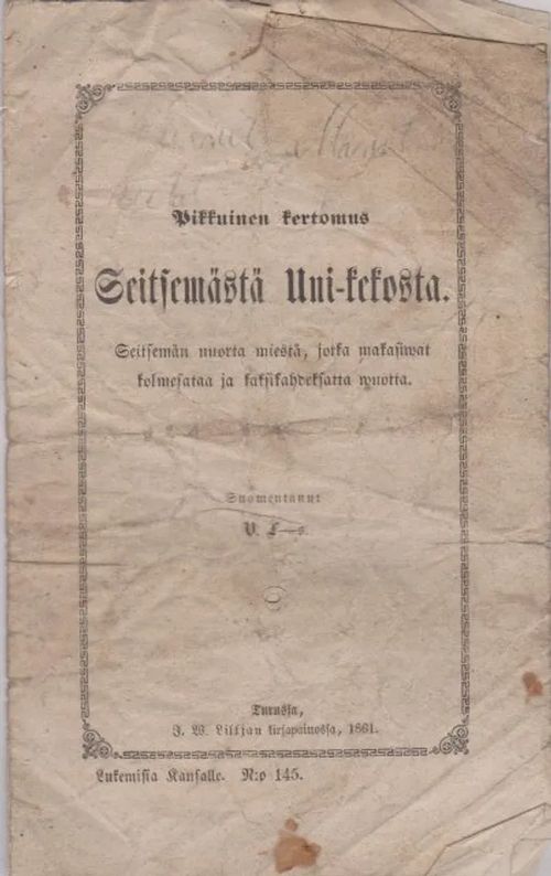 Pikkuinen kertomus Seitsemästä Uni-kekosta | Antikvaarinen kirjahuone Libris | Osta Antikvaarista - Kirjakauppa verkossa